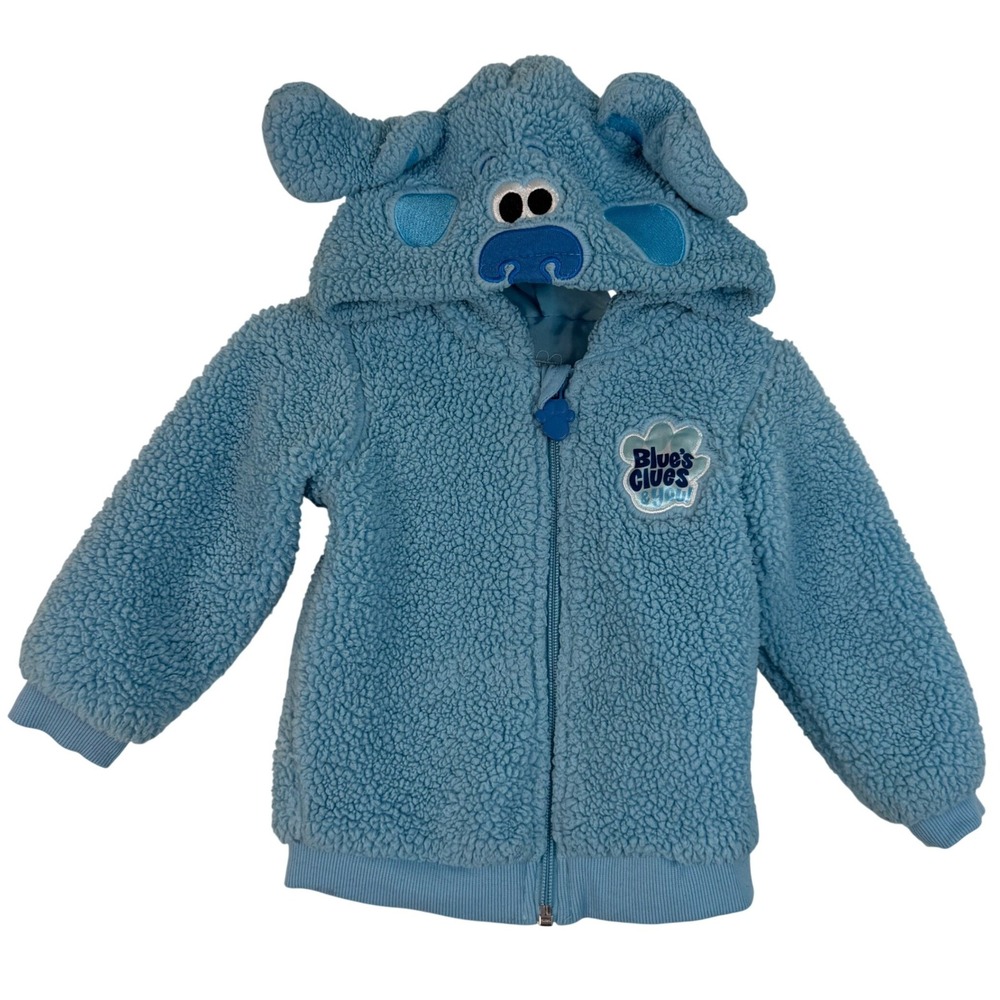 Blues Clues 18 Months Faux Sherpa Hooded Jacket with Ears Toddler Sweater